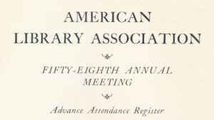 detail of Richmond ALA COnference program