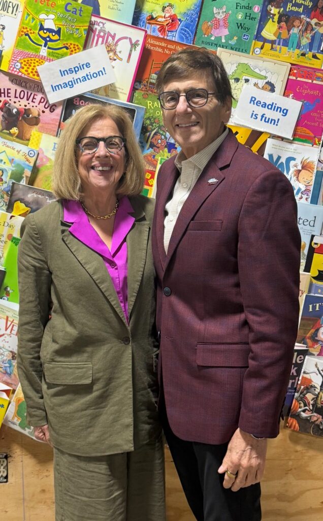 Loree and Steve Potash at the Cleveland Kids Book Bank in April 2025.