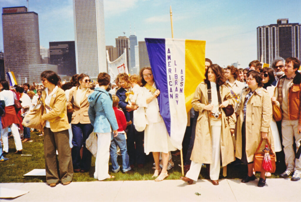 ALA Members participating in a 1980 Equal Rights Amendment march in Chicago