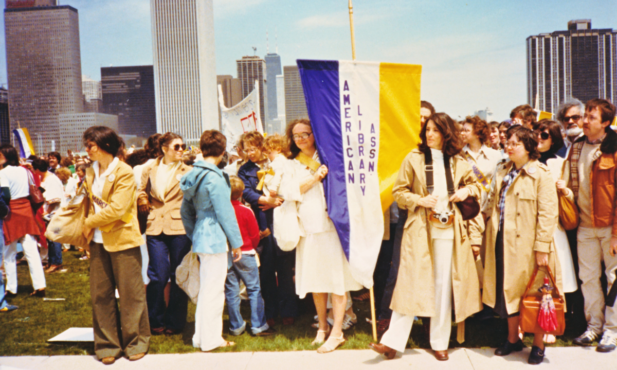 ALA Members participating in a 1980 Equal Rights Amendment march in Chicago