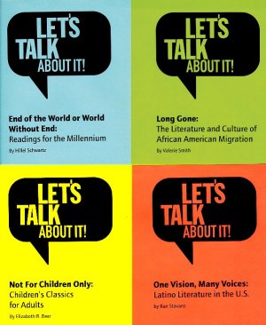 Themes for "Let's Talk About It," a reading and book discussion program model launched on a nationwide level for libraries by the American Library Association in 1982, for the year 2000.
