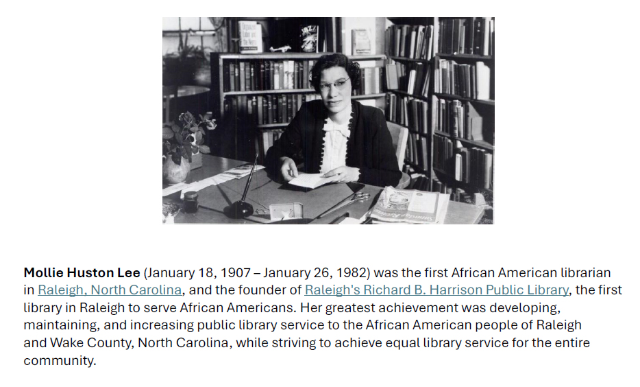 A tribute to Mollie Huston Lee, one of the hundreds of librarians memorialized in the Librarians We Have Lost Initiative.