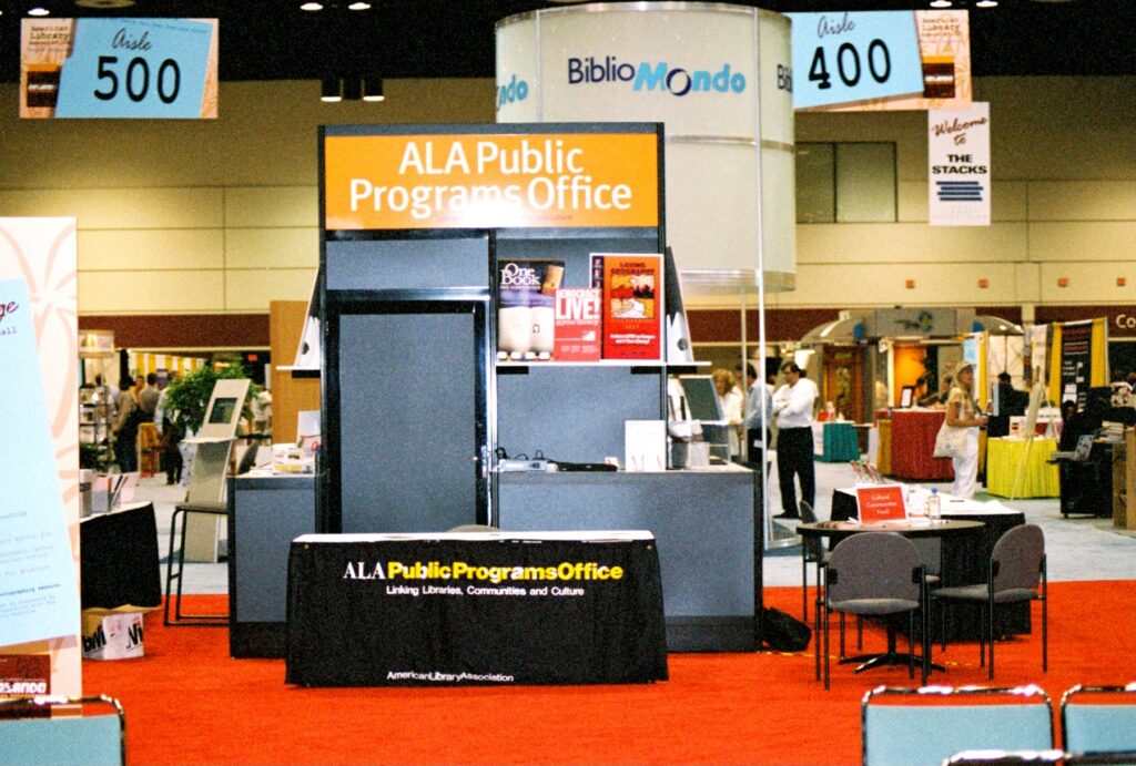 PPO's booth at the 2004 ALA Annual Conference.