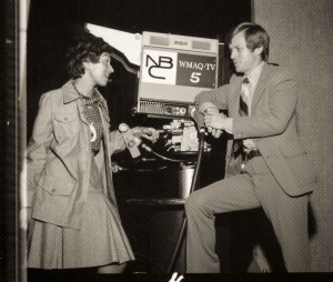 Office for Intellectual Freedom Founder Judith Krug (left) with Bob Hale, Midwest editor of the NBC Today Show. Photo: ALA Archives
