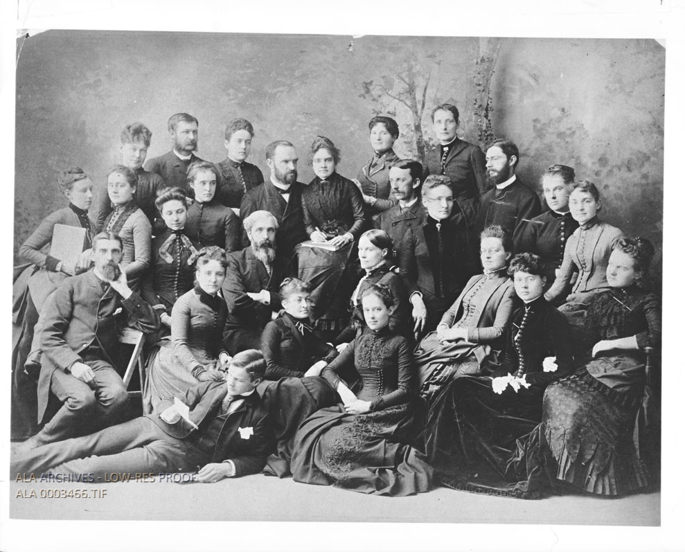 The School of Economy at Columbia College in New York City, class of 1888. Photo: ALA Archives