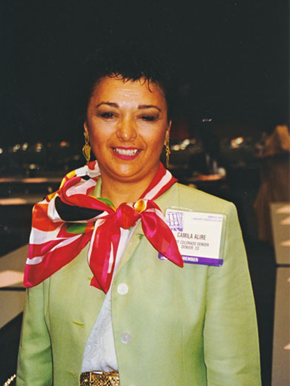 Camila Alire, previous president of both REFORMA and ALA, and dean emerita at the University of New Mexico and Colorado State University. From the ALA Archives.