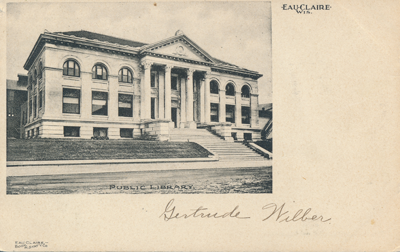 Eau Claire Public Library, 1913. From the ALA Archives.