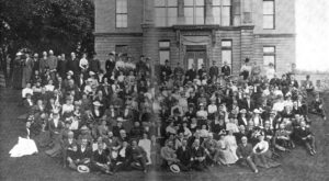 ALA members attending the Annual Conference in Montreal made a side trip to McGill University, where they posed for this photo on June 9, 1900.