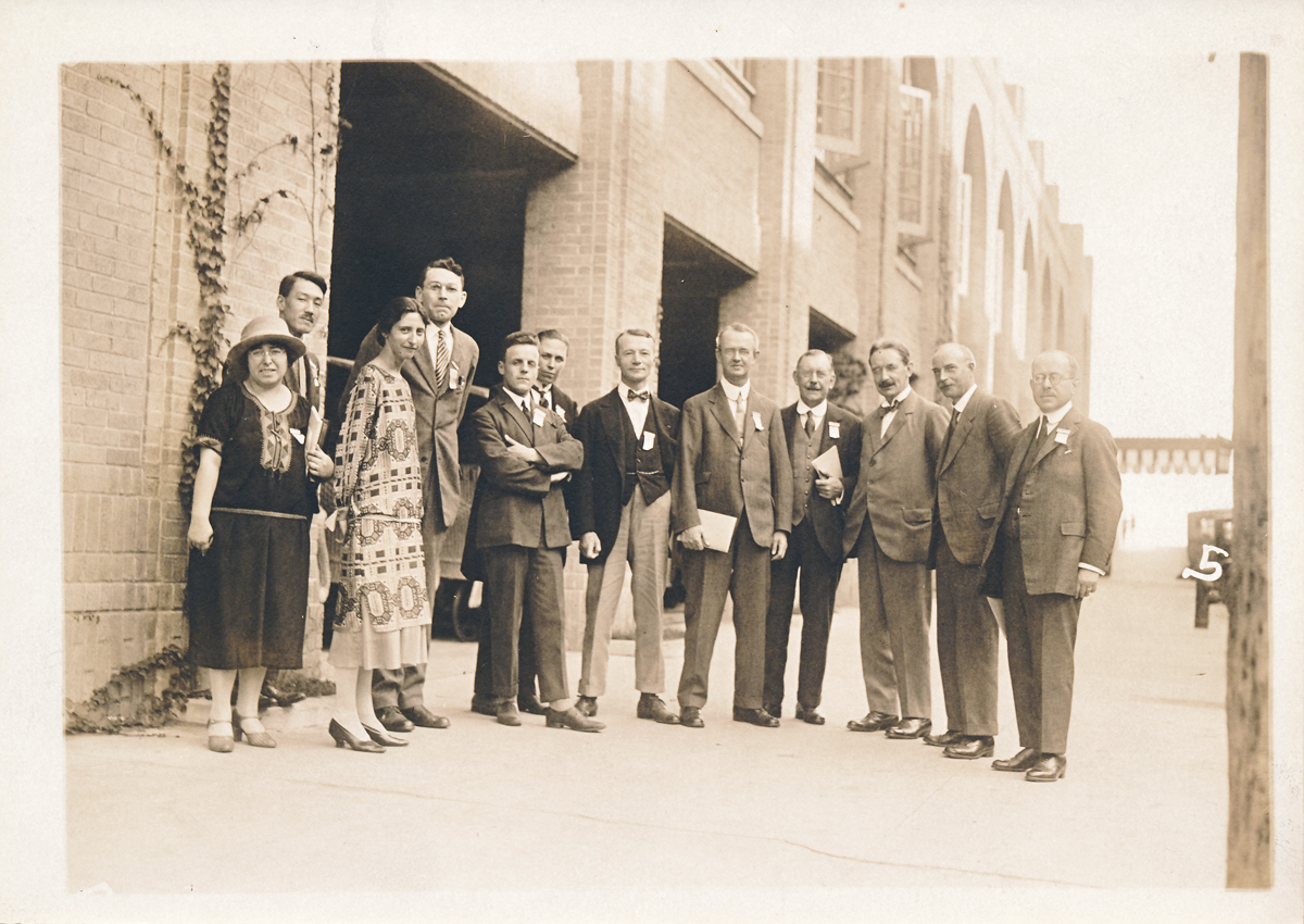 A group of foreign delegates in Atlantic City during the ALA Fiftieth Anniversary Conference, October 1926.